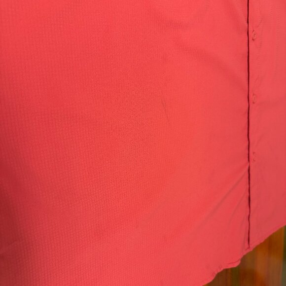 Columbia Button Up Men's Outdoor Short Sleeve Salmon Shirt 4X - Picture 7 of 7